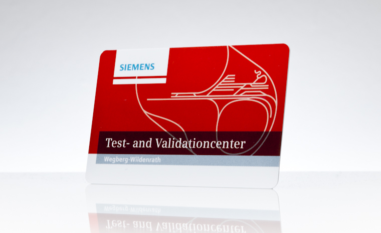 Namensschilder Siemens Test- and Validationcenter