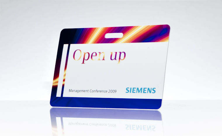 Besucherausweise Siemens Management Conference